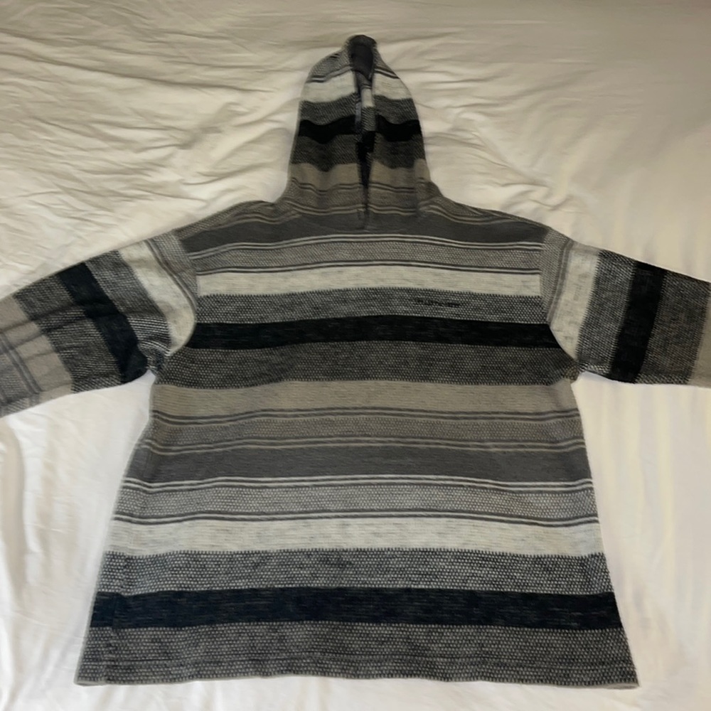 Supreme acrylic striped hooded sweatshirt